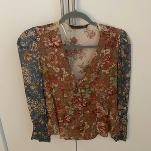 Zara Floral Blouse